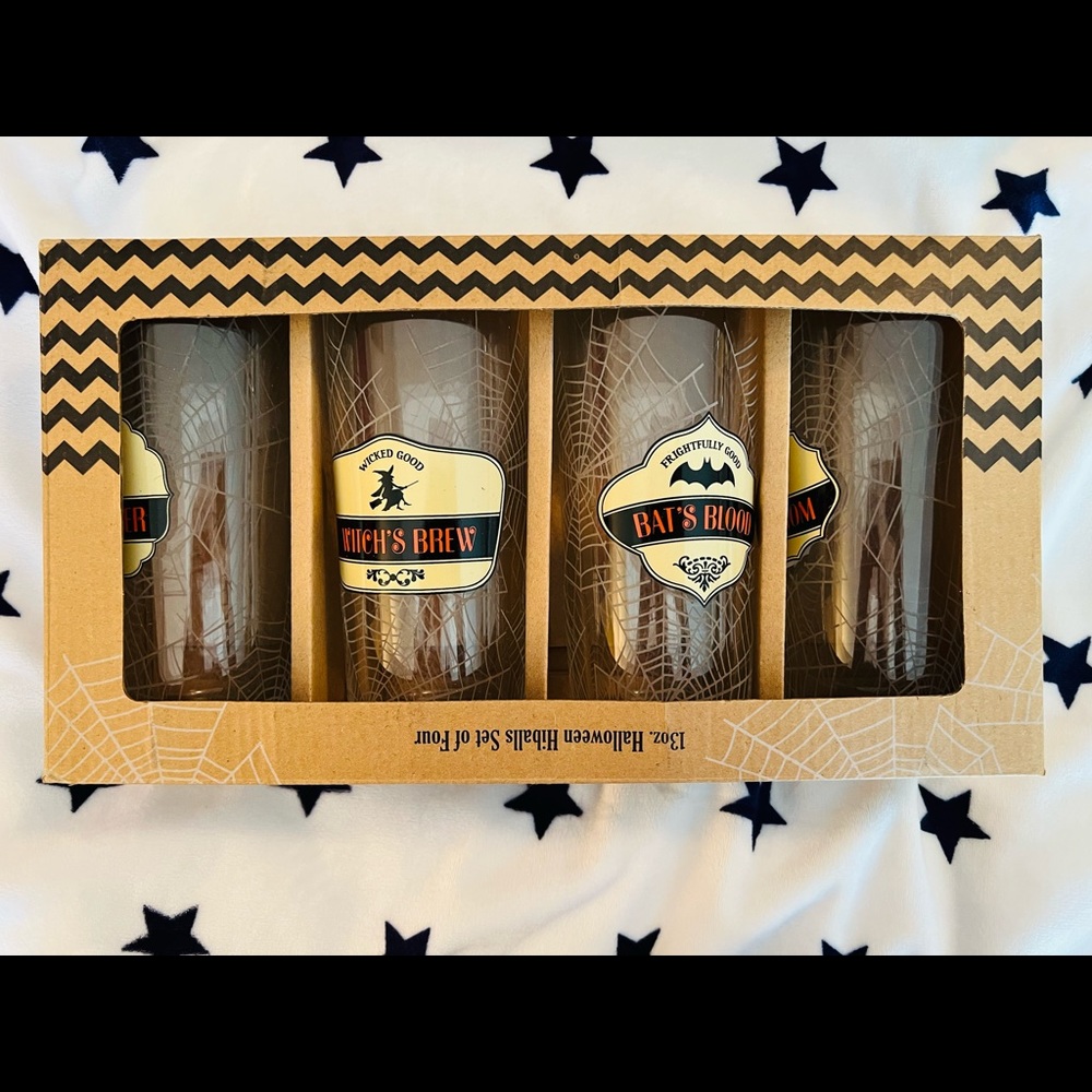 Halloween 13oz Drinking Glasses 8 qty
